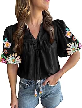 トップス FETICO PUFFSLEEVED FLORAL EMBOSSED SHIRT FETICO PUFFSLEEVED FLORAL EMBOSSED SHIRT